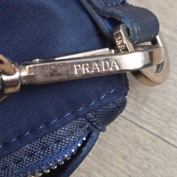 PRADA Navy Blue Nylon And Saffiano Leather Medium Tote - Picture 13 of 15